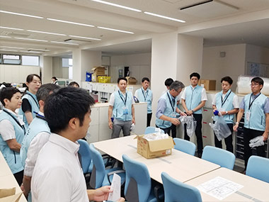 清掃前ミーティング