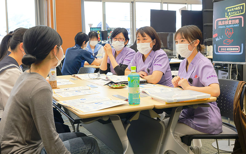 臨床検査部面談ブースの様子