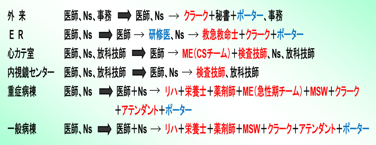 図4 医師、看護師業務の代替