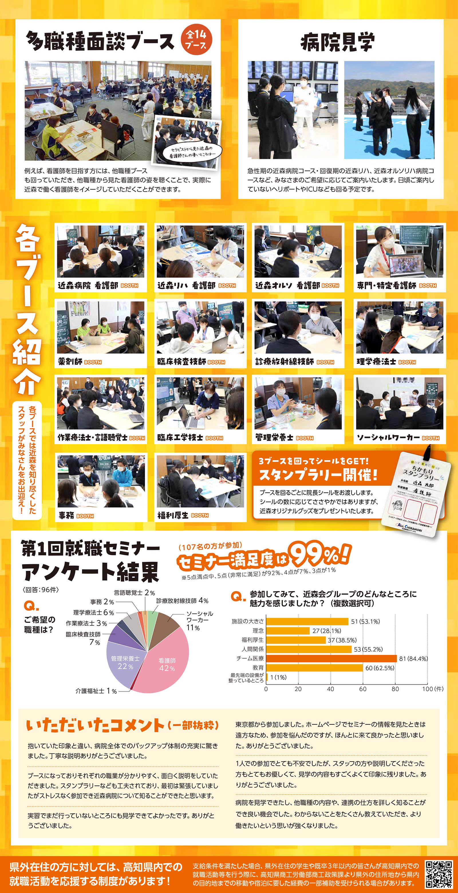 写真付きブース紹介チラシ