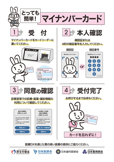 マイナ受付対応に関するチラシ